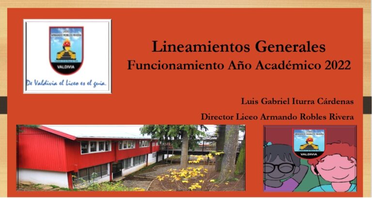 Lineamientos Generales Funcionamiento Año Académico 2022