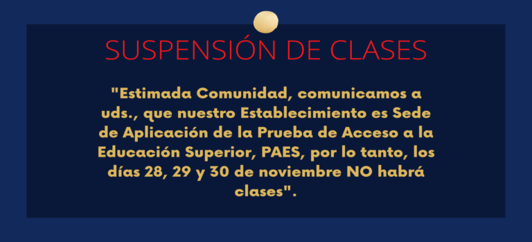 Suspensión de clases