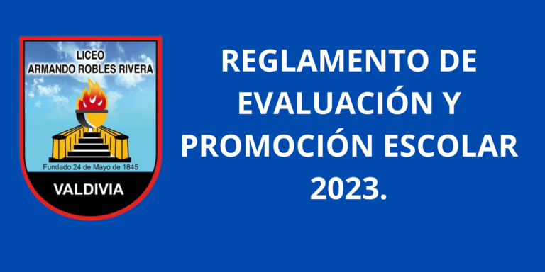 Reglamento de Evaluación 2023
