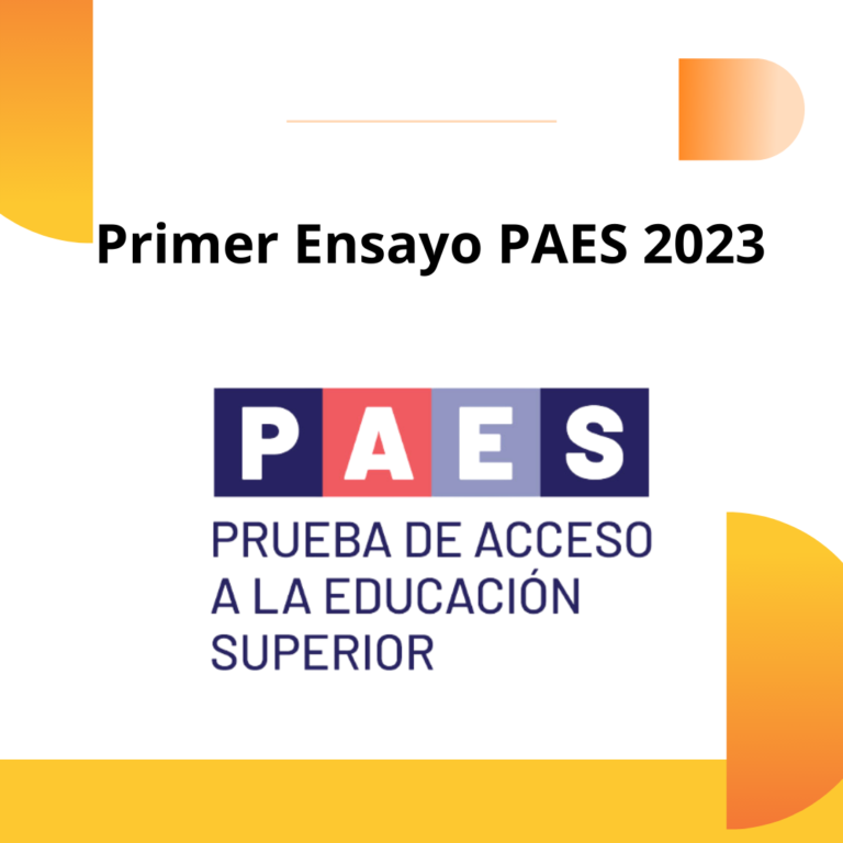 Primer ensayo Institucional PAES 2023