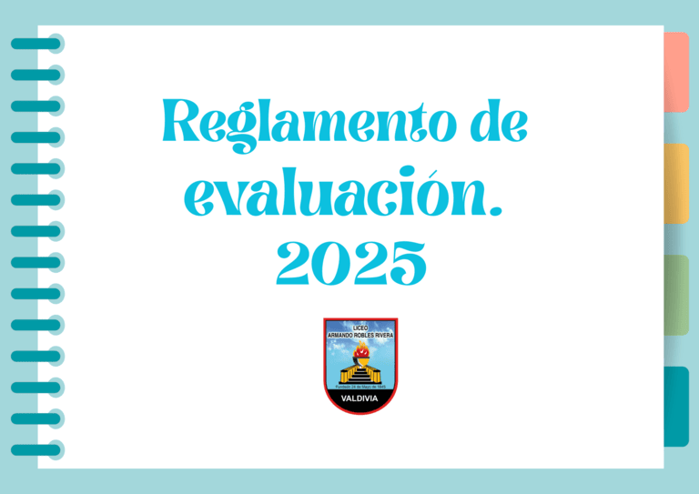 Reglamento de evaluación 20205
